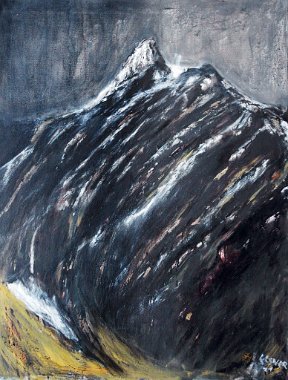 Gerhard Elsner Alpen II, 2011, Acryl und Öl auf Leinwand, 80 x 60 cm.k