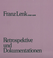 Franz Lenk Katalog der Retrospektive